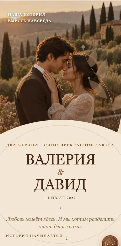 The “Tuscany” invitation